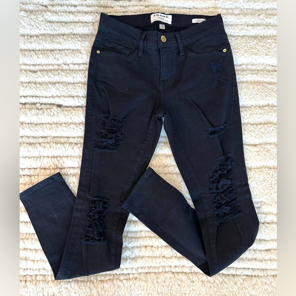 Frame Skinny Ripped Jeans - Picture 4 of 4